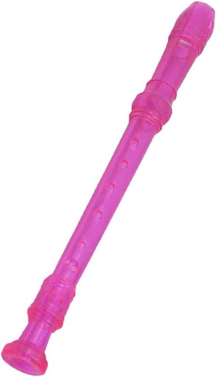 Houten Blokfluit - 8 gaats recorder - Muziek Leren - Afneembare blok - 35 cm - Paars