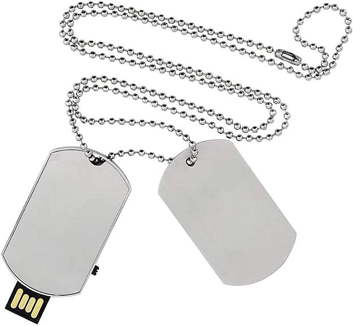 USB-stick - Geheugenstick - Bestanden Opslaan - Militaire Vorm - 128GB - Zilver