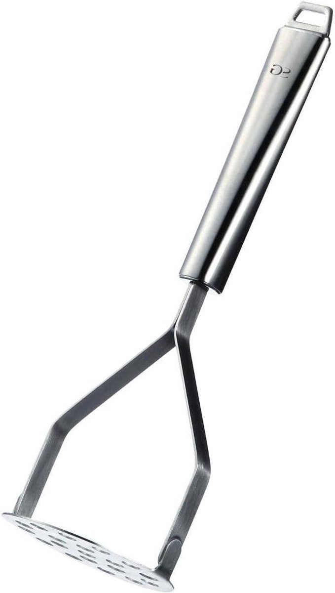 Aardappelpers - Pureemaker - Gladde puree maken - Roestvrij staal - 26.5 cm - Zilverkleurig