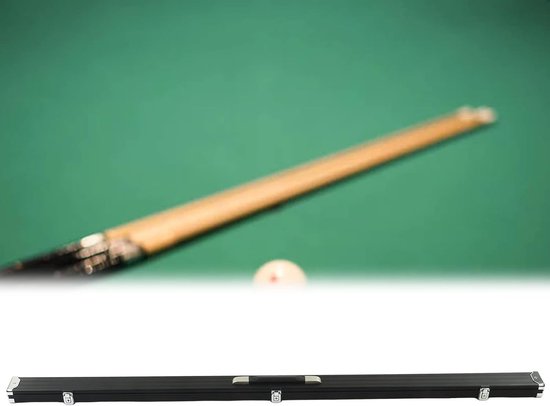 Biljartkeu Koffer - Keu Opberger - Biljart Spelen - Dubbele Keu Opslag - 152 cm - Zilverkleurig — afbeelding 3