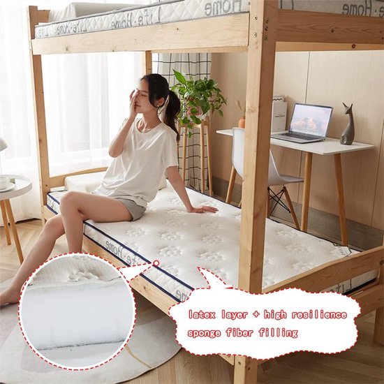 Japanse Tatami Mat - Opvouwbaar Slaapmatras - Vloer Slapen - 5-Laags Comfort - 100x200cm - Grijs — afbeelding 2