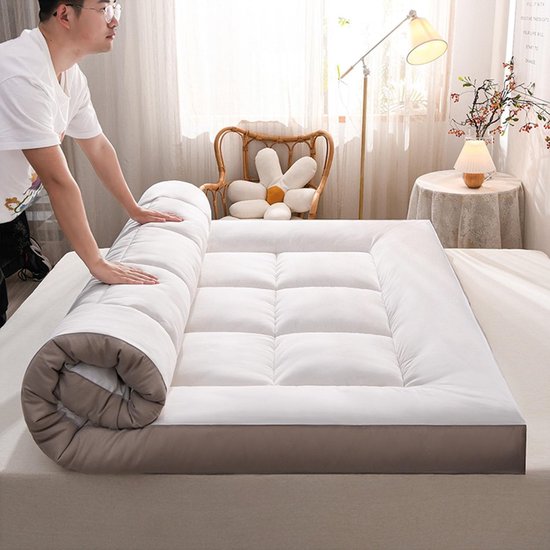 Opvouwbaar Matras - Slaapmat Topper - Logeerbed Comfort - Extra Dik Ontwerp - 90x200 cm - Zwart — afbeelding 2