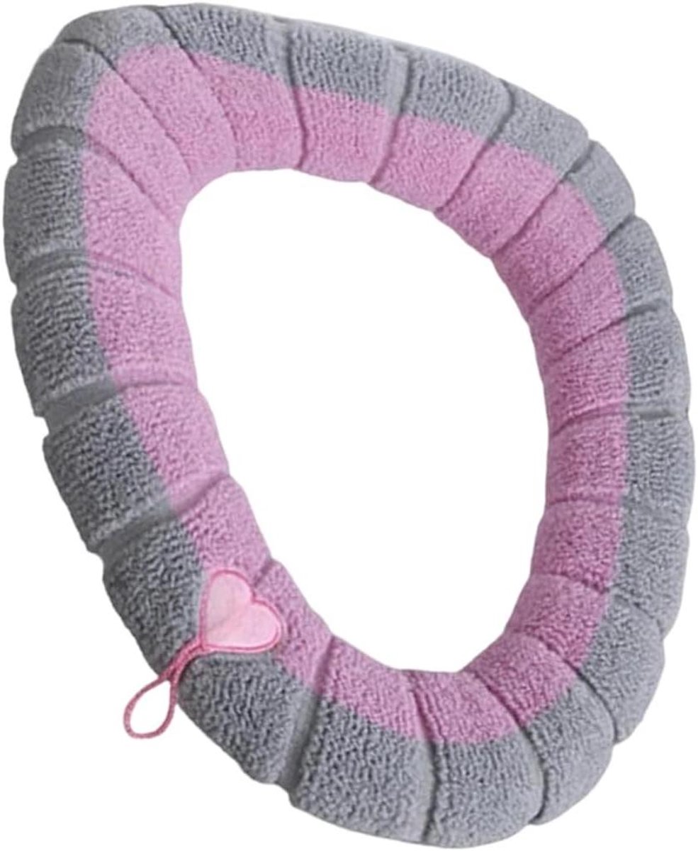 Toiletbril Hoes - Badkamer Accessoires - Comfort Verhogend - Wasmachine Bestendig - 42x32 centimeter - Roze