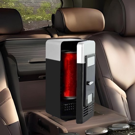 Kleine koelkast - USB koeler - Persoonlijke opslag - Stille werking <30dB - Compact formaat - Zwart — afbeelding 4