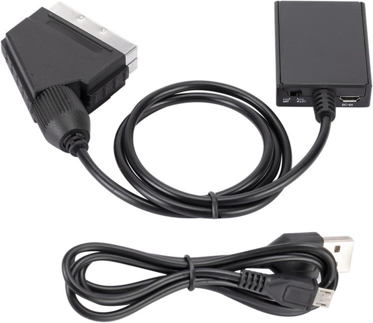 HDMI naar SCART Converter - Video Adapter - Oude TV Aansluiten - Plug and Play - 50cm - Zwart