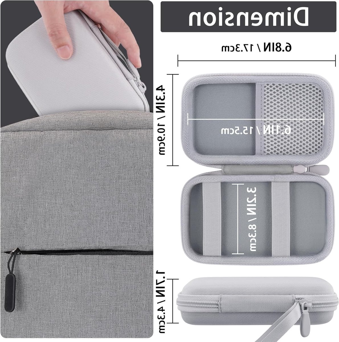 Draagbare Hardcase voor Magnetische Powerbank - Geschikt voor 5000mAh en 10000mAh Magsafe Batterij - Bescherming, Opbergruimte en Reisgemak – foto 2