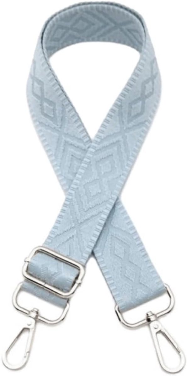 Verstelbare Schouderband voor Tassen - Unisex Vervangingsband - Breed 3.8 cm - Verstelbare Lengte 75-130 cm - Ideaal voor Handtassen, Rugzakken en Schoudertassen met Zilveren Gesp