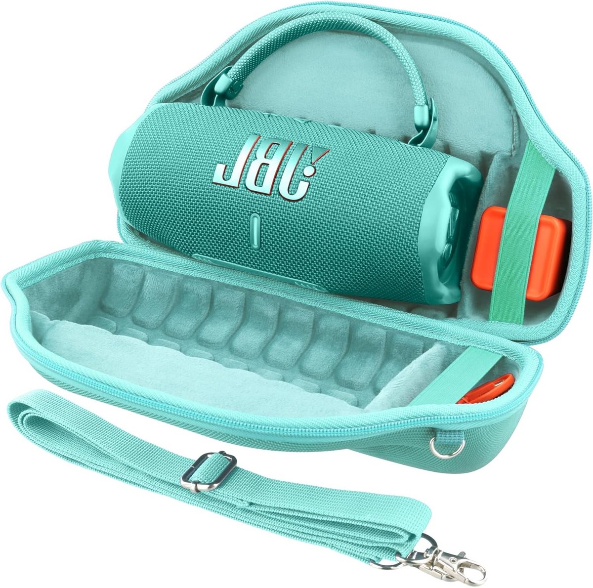 Draagbare Hardcase voor JBL Charge 6 Bluetooth Speaker met Afneembare Schouderriem en Beschermhoes