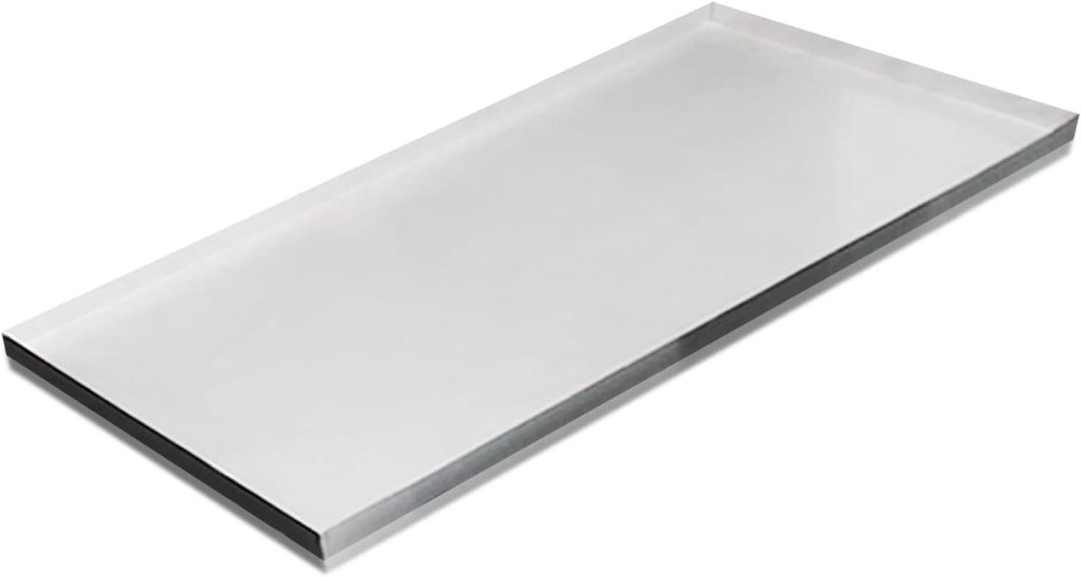 Lekbak Wasmachine - Condensbak - Apparaat Beschermen - Roestvrij Staal - 0.8 mm Dik - Zilver
