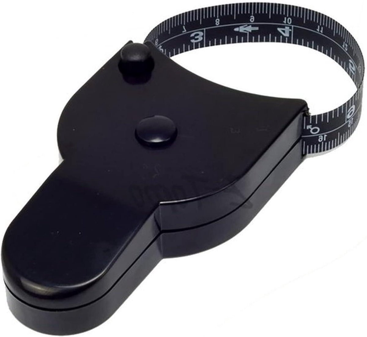 Rolmaat 1.5m - Meetlint Lichaam - Lichaam Meten - Intrekbaar Met Knop - 150 cm - Zwart