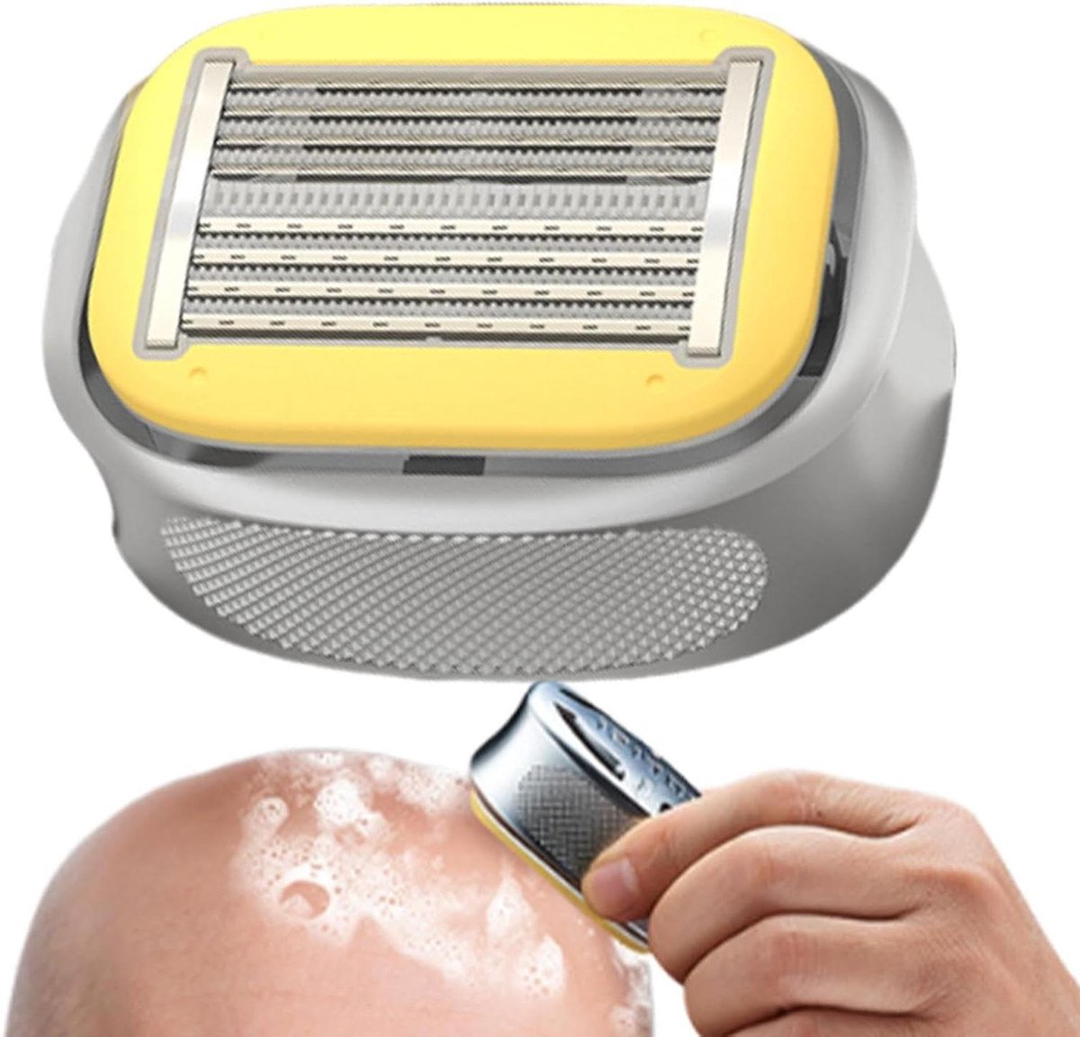 Hoofd Scheerapparaat - Kaal Hoofd Care - Dagelijkse Verzorging - Waterdichte Structuur - 124 x 85 cm - Zwart
