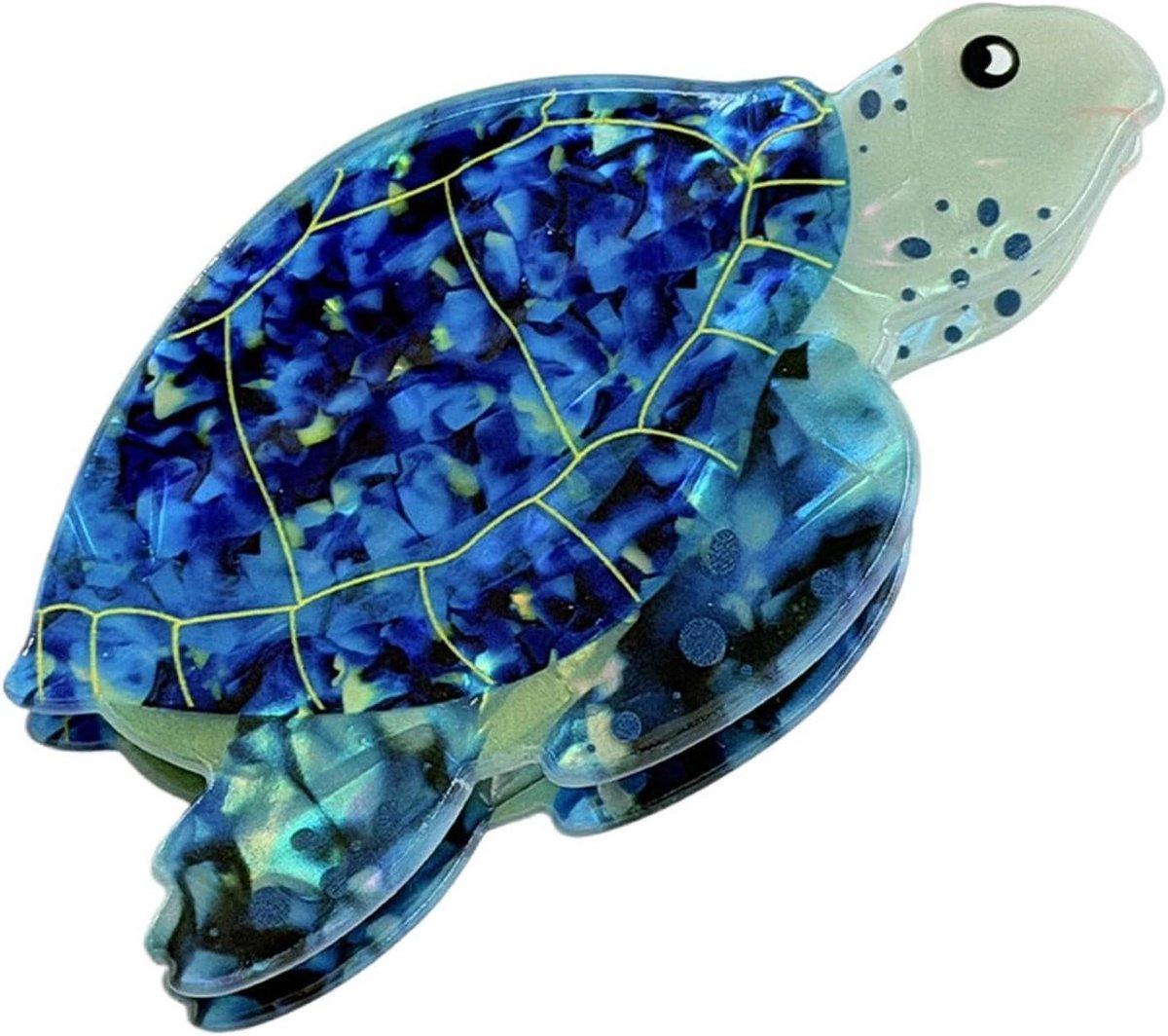 Schildpad Haarspeld - Haarklauw Clip - Kapsel Stylen - Zeeschildpad Design - 9 x 4.6 cm - Bruin