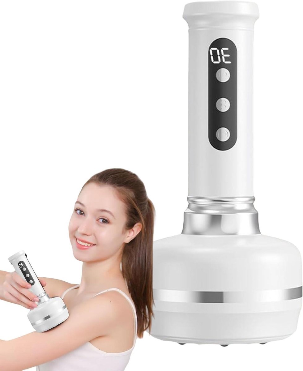 Elektrische Cellulite Massager - Cupping Set - Lichaamsvorming Massage - Verstelbare Intensiteit - 23 x 13 x 10 cm - Wit