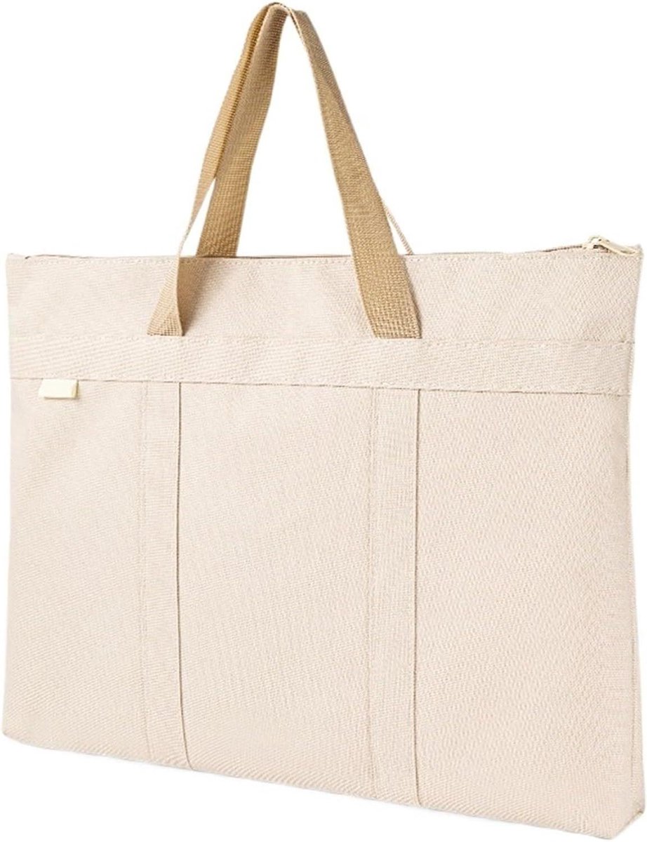 Herentas - Zakelijke tas - Laptop transport - PU-leer afwerking - 400 gram - Zwart
