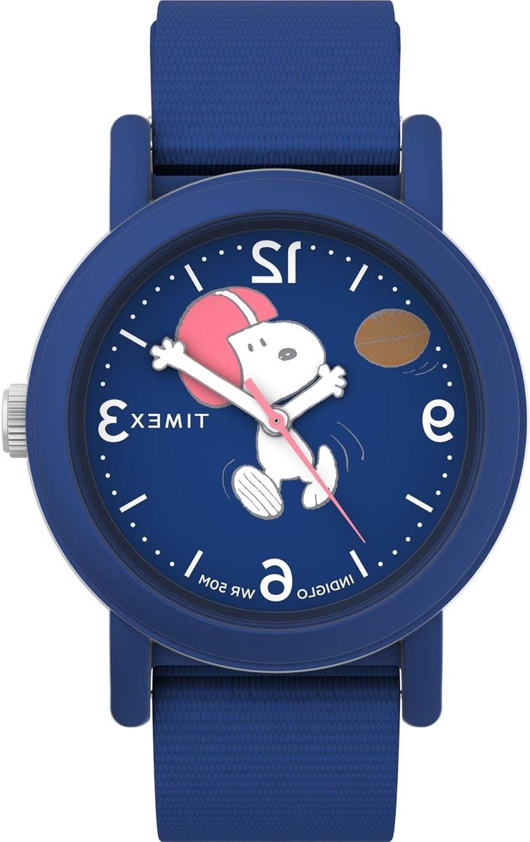 Heren Analoog Horloge - Pols uurwerk - Dagelijks gebruik - Met INDIGLO® verlichting - 21 cm bandlengte - Blauw