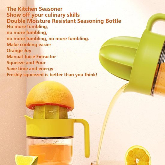 Manual Juicer Squeezer, Lemon Squeezer Press, Orange Lime Juicer, Hand Fruit Press, Citrus Lemon Juicer, Hand Press Compact and Space-saving Design for Citrus Orange Lemons Pomegranate — afbeelding 3
