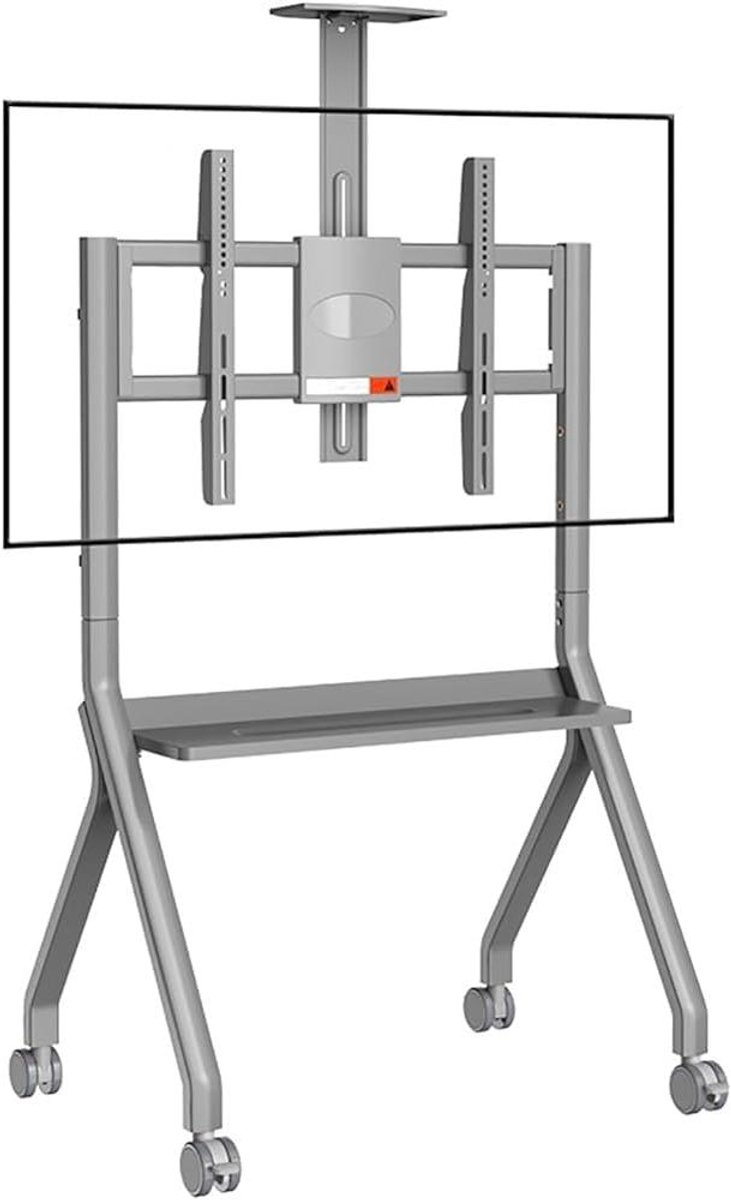 Whiteboard Standaard - Vloer TV Standaard - Mobiele Presentaties - Vergrendelbare Wielen - 42-75 inch - Grijs