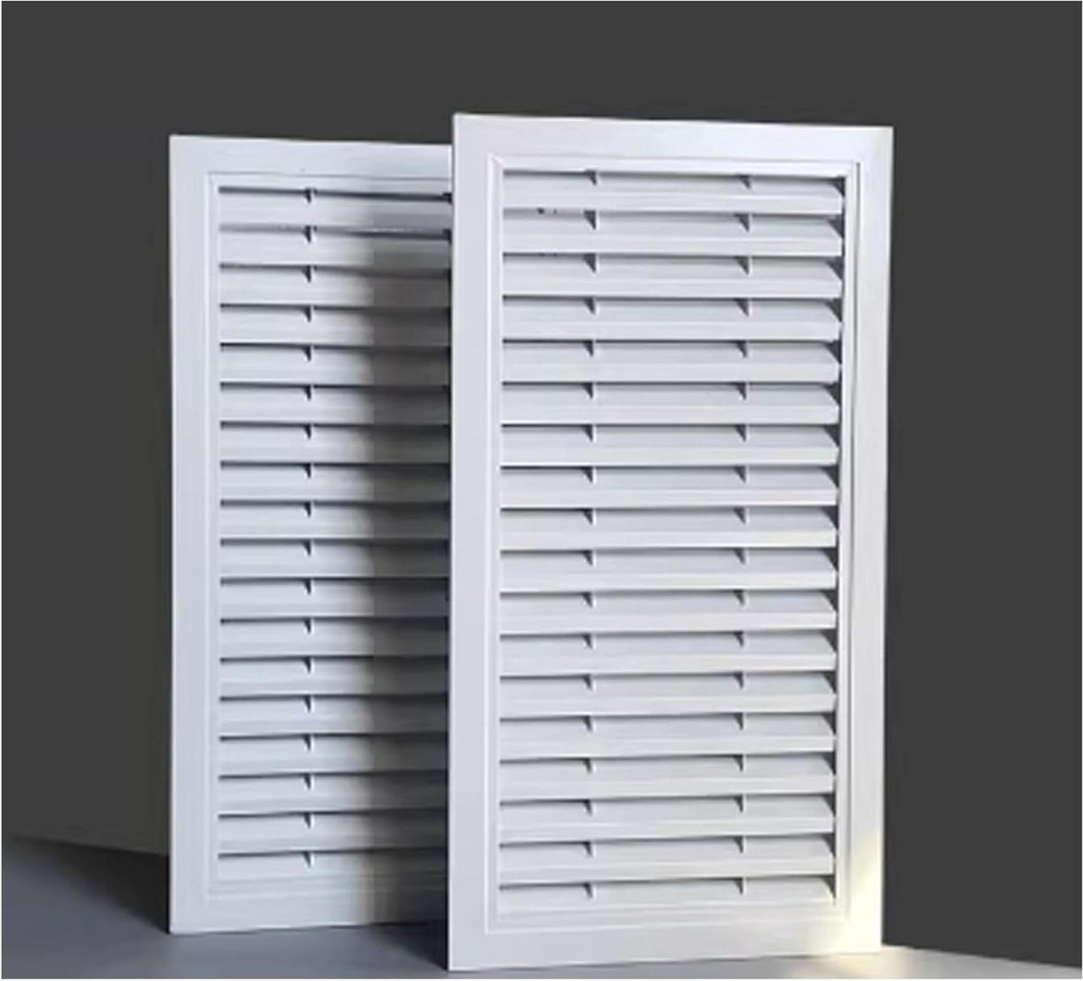 Ventilatierooster - Lamelhoes Afdekking - Luchtstroom Verbeteren - Aluminiumlegering - 70 x 15 cm - Grijs