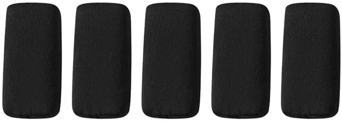 Spons Applicator - Polijstblok - Lak Verzorging - Zachte Suede - 5/10 Stuks - Zwart