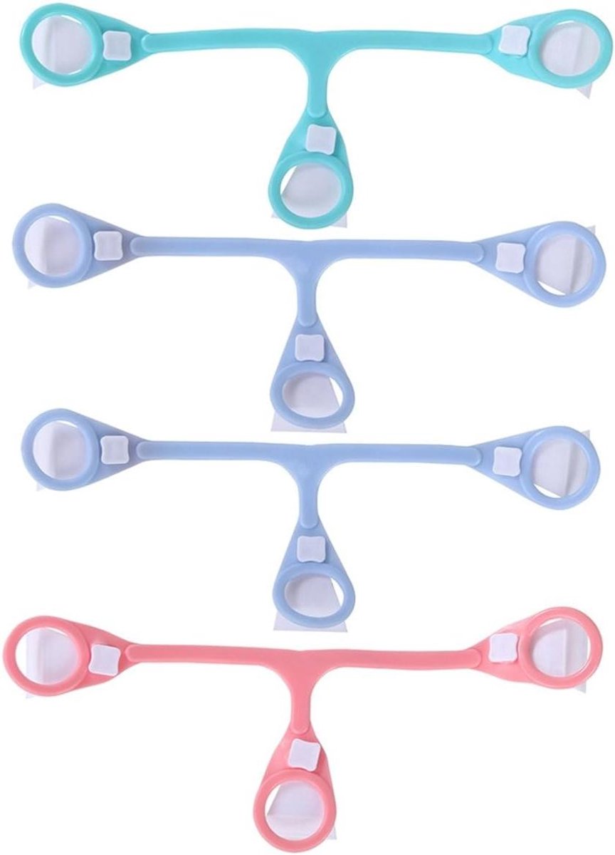Baby Luier Bevestigingen - Luierklemmen Set - Baby Verzorging - Veilig Alternatief - 4 Stuks - Blauw Groen Roze