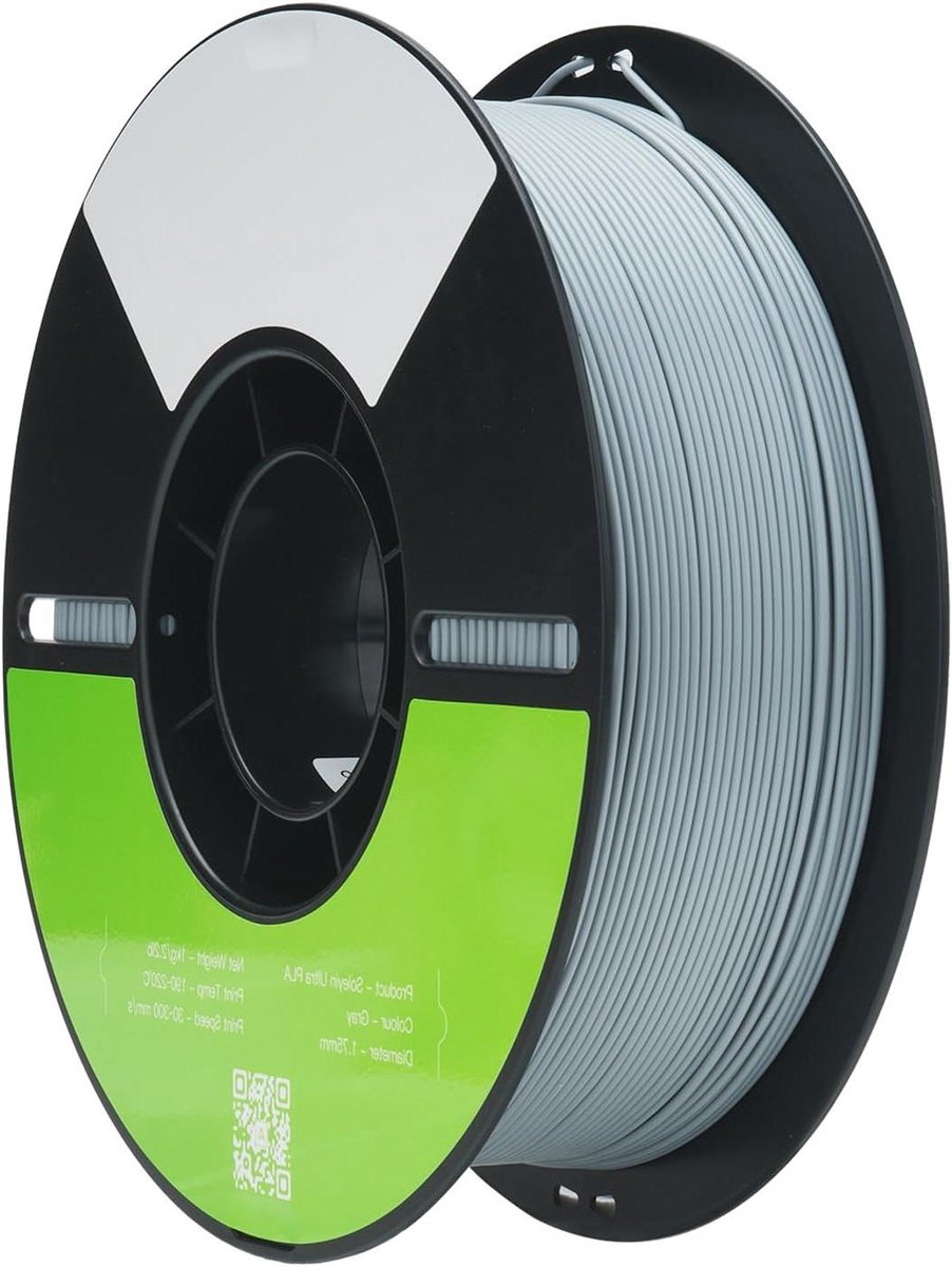 3D Printer Filament - PLA Spoel - Creatief Printen - Hoge Snelheid - 1.75 Mm - Grijs