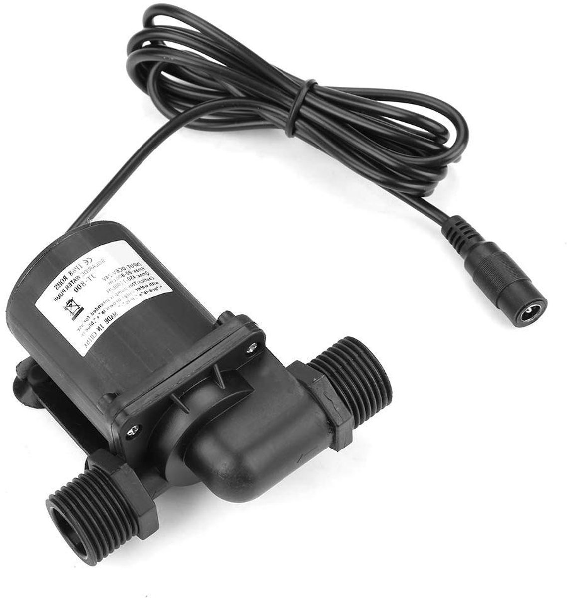 Waterpomp - Circulatiepomp - Water circuleren - Borstelloze motor - 1000L/H 7M - Zwart