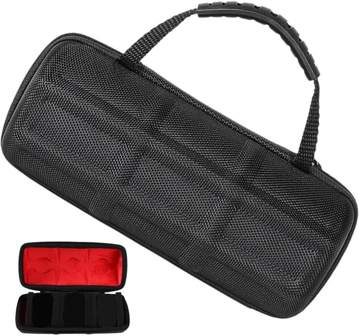 Reis etui - Horloge houder - Horloges veilig vervoeren - Stevige buitenkant - 3 compartimenten - Rood