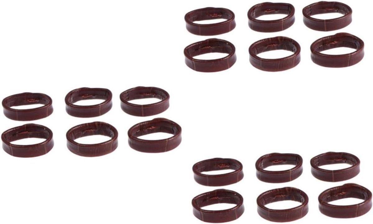 Band Ringen - Horloge Houders - Horloge Dragen - Zachte Milieuvriendelijke Lus - 18 Stuks - Bruin