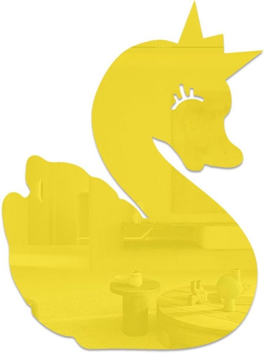 Acryl Spiegel Muursticker Verwijderbare Zwaan Decals Muurschilderingen voor Thuis Slaapkam