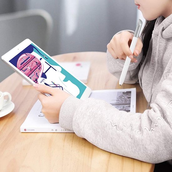 Cosensi - Dailygoods - Dailygoody - Touch Stylus S Pen - Tablet Stylus - Wit - Precisie en Comfort - Geschikt voor Galaxy Note 10.1 - Aluminium — afbeelding 5