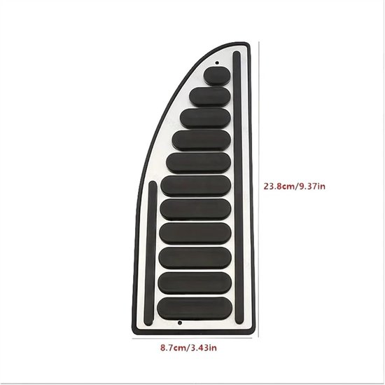 Pedaalhoezen Auto - Voetsteun Pedaal - Veiliger Rijden - Antislip Ontwerp - 1 PCS - One Color — afbeelding 4