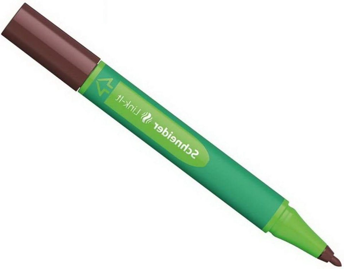 Viltstift - Schrijver Pen - Tekenen en Schrijven - Dagenlang Open Laten - 1.0 mm - Bruin