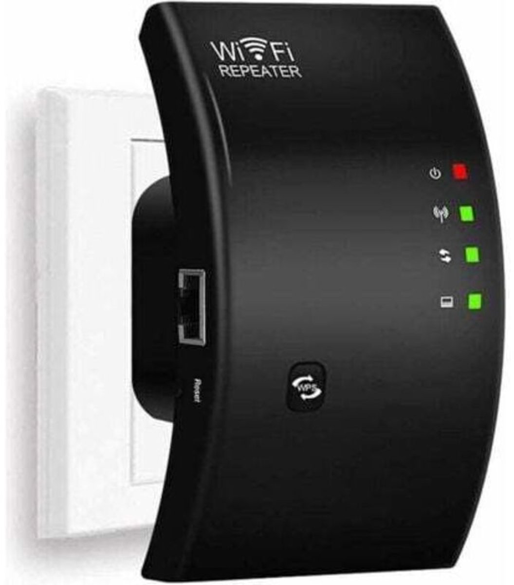 N300 WiFi-signaalversterker – 300 Mbps signaalbooster – 1 Ethernet-poort – Bereik tot 200 m² – Eenvoudige installatie – geschikt voor alle netwerkboxen