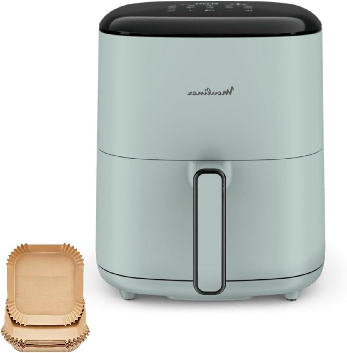 Heteluchtfriteuse - Airfryer - Gezond Koken - 10 Kookprogramma's - 5 Liter - Eucalyptus