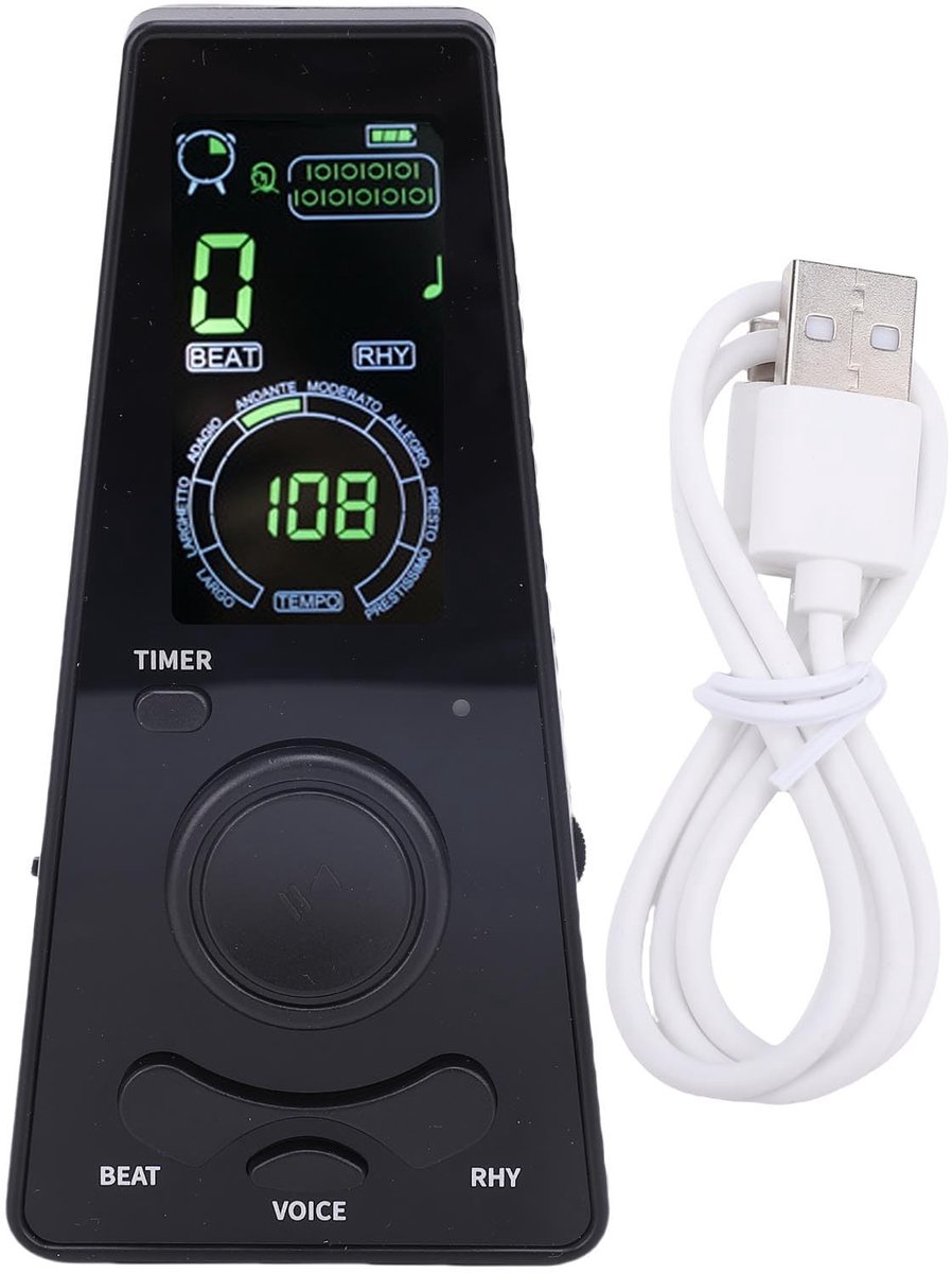 Dailygoods - Digitale Metronoom met LED-display en 9 Ritmemodi