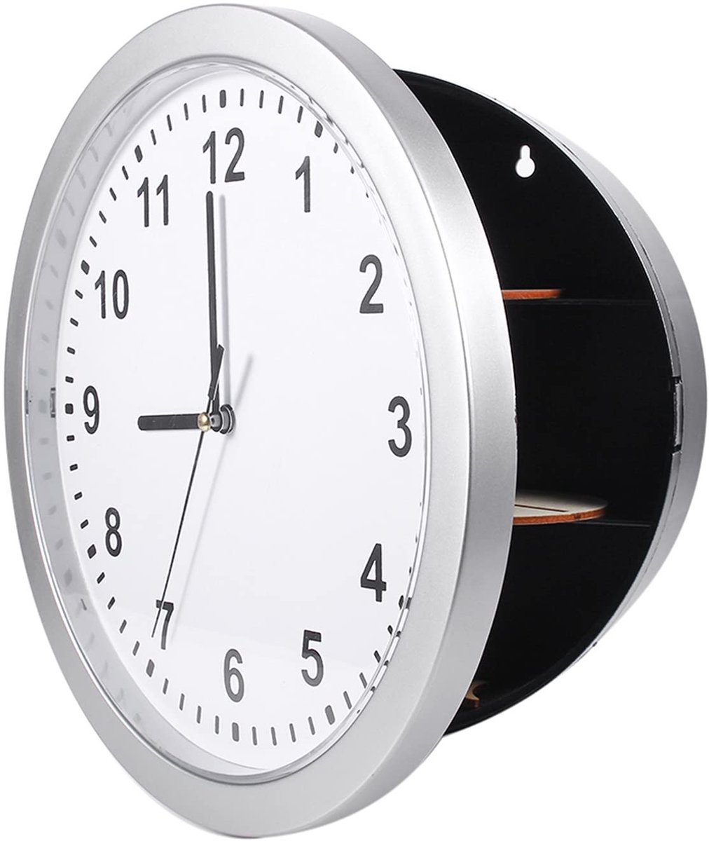 Dailygoods - Wandklok met Verborgen Compartiment voor Waardevolle Spullen