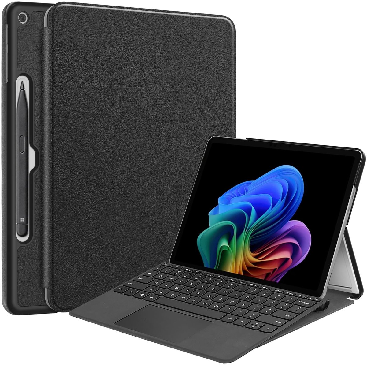 Dailygoods - Tablet Hoes voor Surface Pro met Automatische Slaapfunctie - Zwart