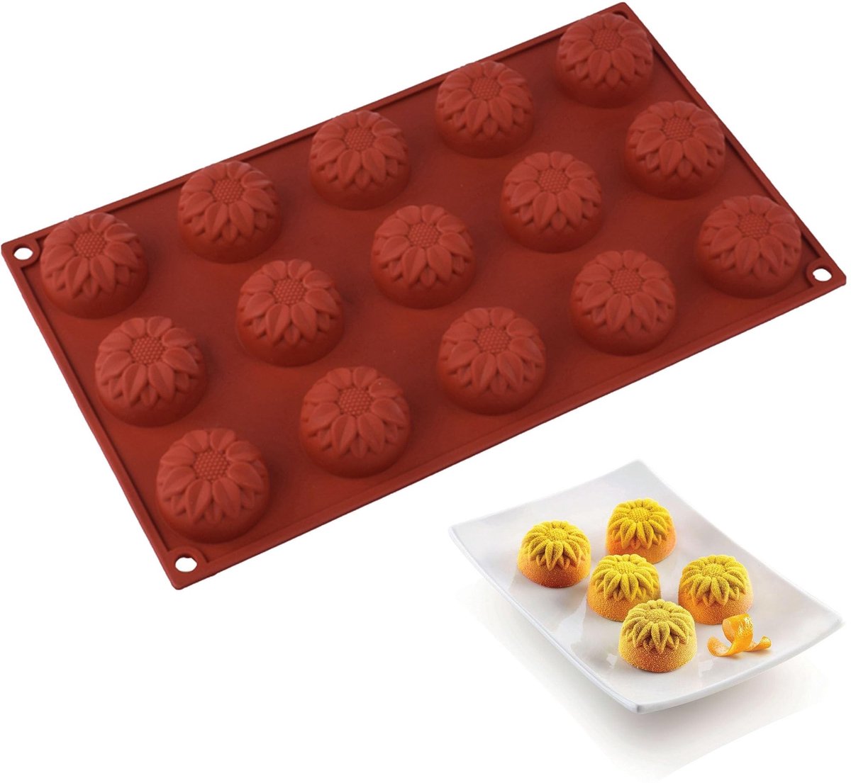 Dailygoods - 3D Siliconen Bakvorm voor Bloemen en Chocolade