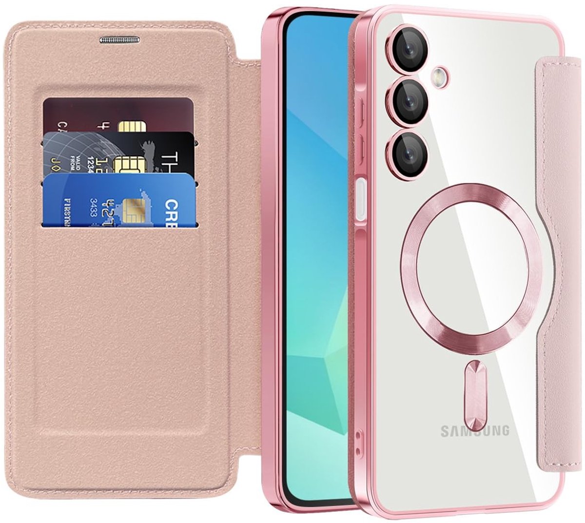 Dailygoods - Lederen Flip-Portemonneehoesje voor Samsung Galaxy A17 5G