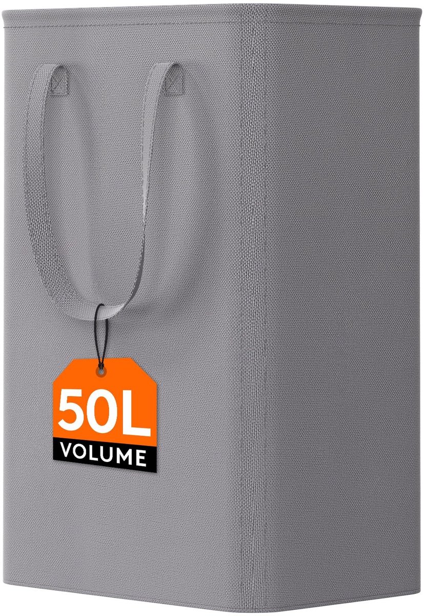 Dailygoods - Smalle Opvouwbare Wasmand met Handgrepen 50L