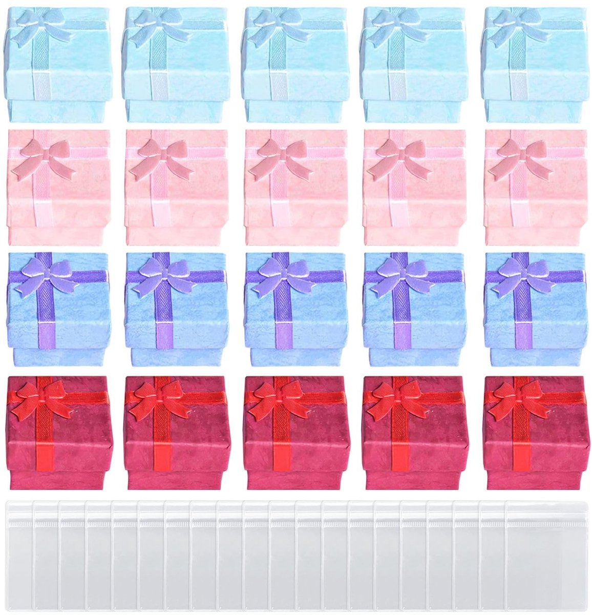 Dailygoods - 20-Delige Ringendoos en Sieradentas Set voor Cadeaus