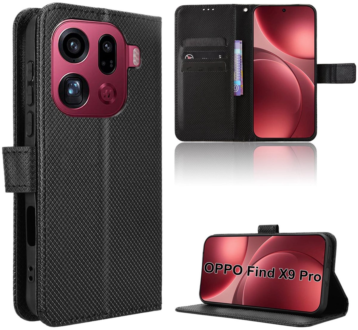 Dailygoods - Klaphoes voor Smartphone met Kaartenvak en Magneetsluiting