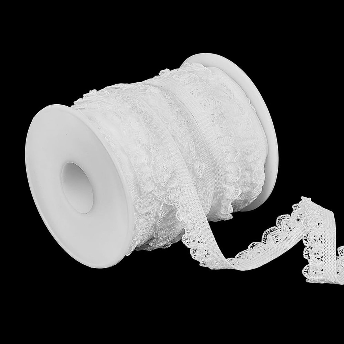 Dailygoods - Cosensi - Dailygoods - 5/8" Elastische Bloemen Kant Trim voor Naaien