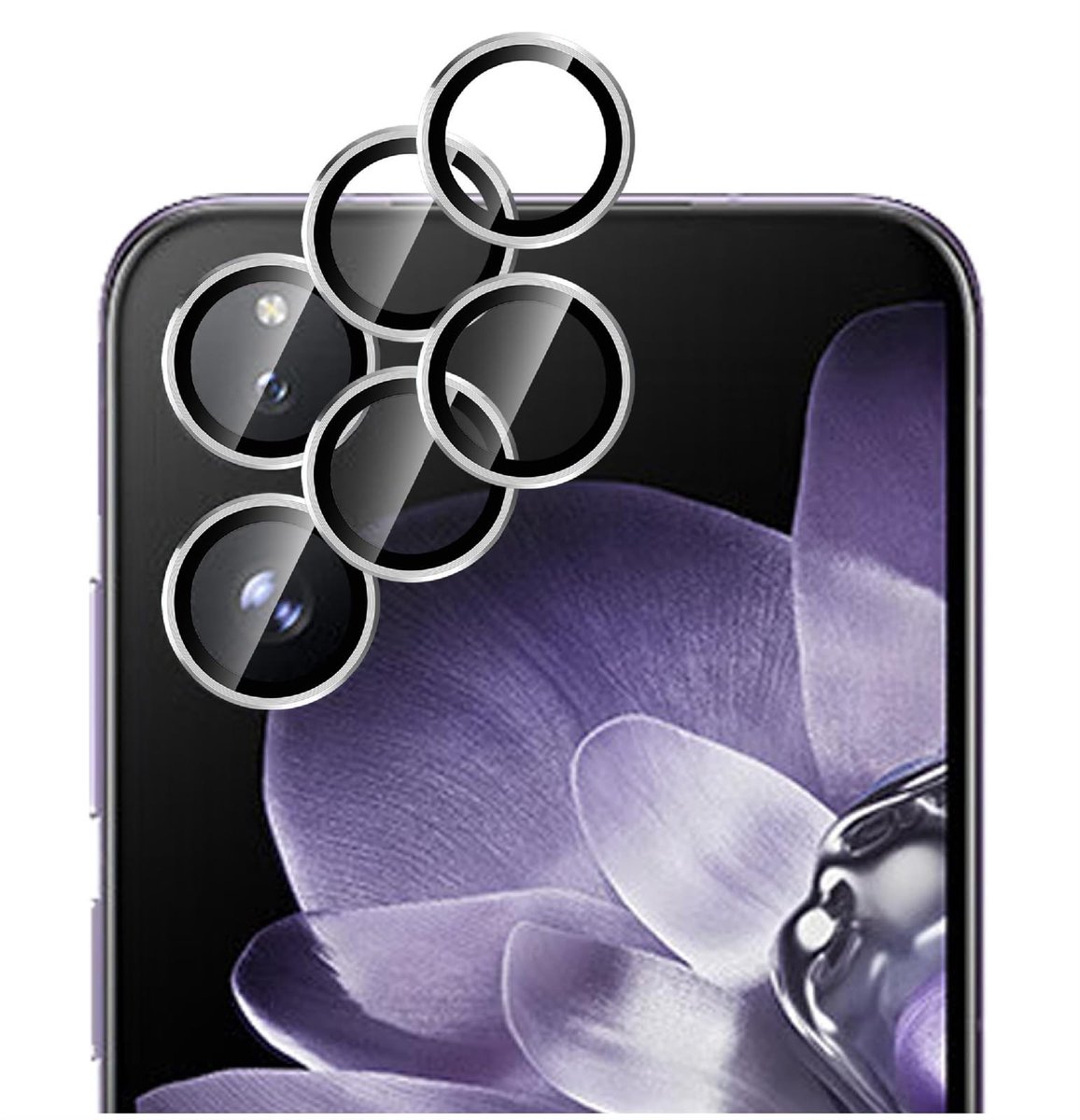 Dailygoods - Cameralensbescherming voor Xiaomi Mix Flip 2, 2 Stuks