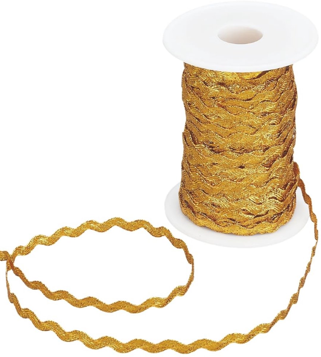 Dailygoods - 40 Yards Rick Rack Trim voor Naaien 3/8 Inch Goud