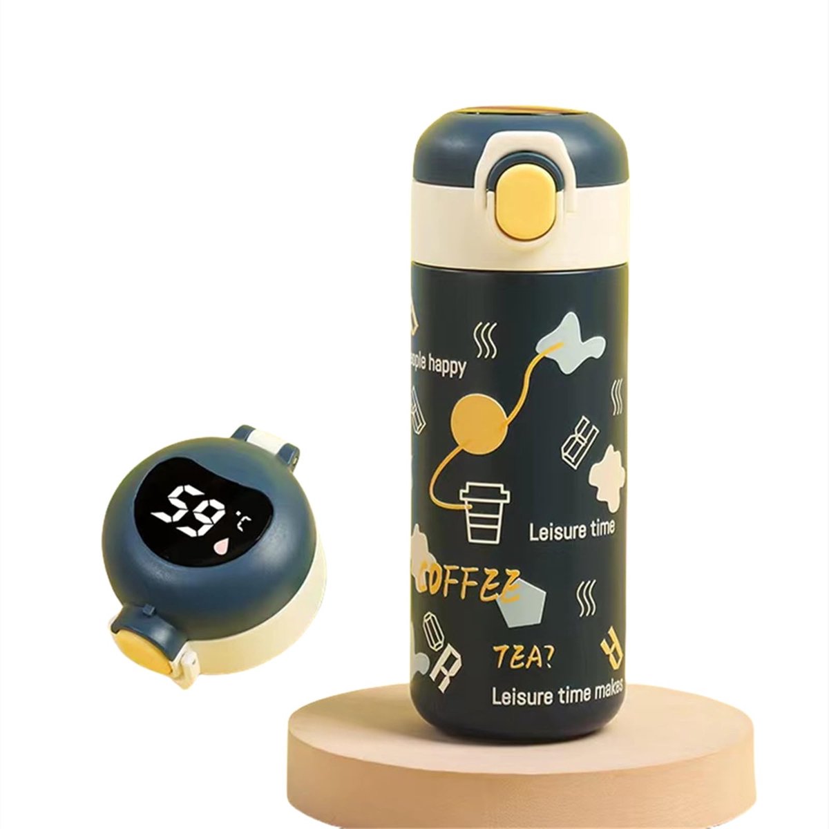 Dailygoods - 480 ml Vacuüm Reismok voor Koffie en Dranken