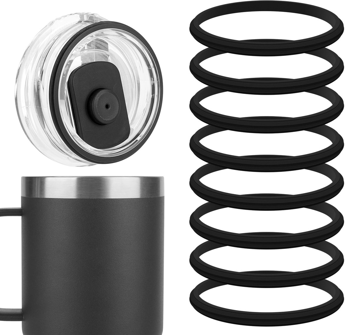 Dailygoods - Set van 8 Vervangende Waterflespakking met Pincet