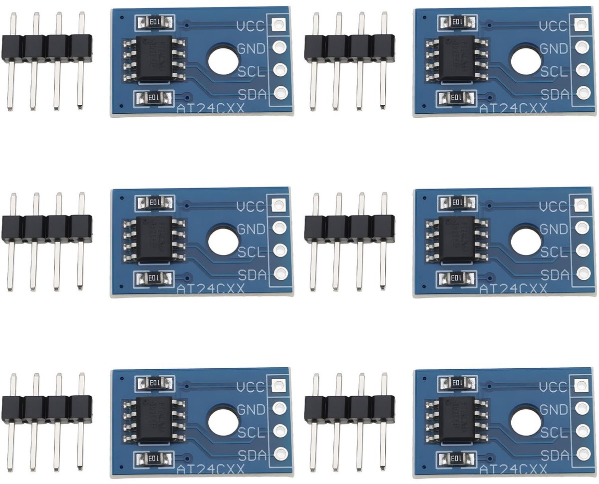 Dailygoods - Innovra - Dailygoods - Set van 6 AT24C256 SMD Geheugenmodules voor Data Opslag