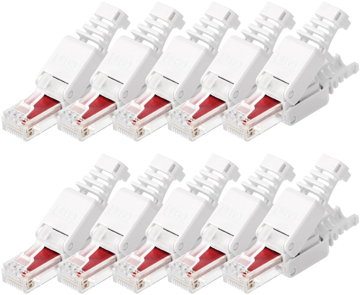 Dailygoods - Cosensi - Dailygoods - 10 Stuks RJ45 Waterdichte Connectoren voor Ethernet