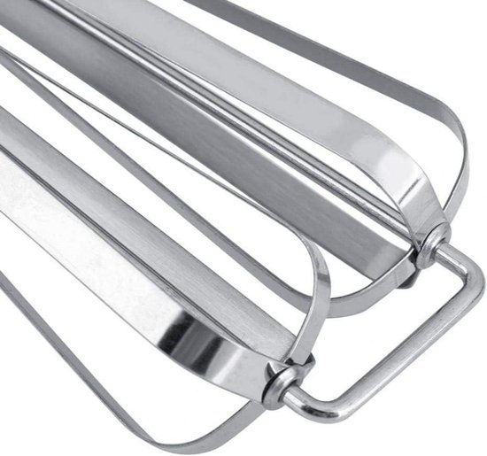 Manual rotary whisk stainless steel rotary hand whip egg beater hand push whisk blender — afbeelding 4